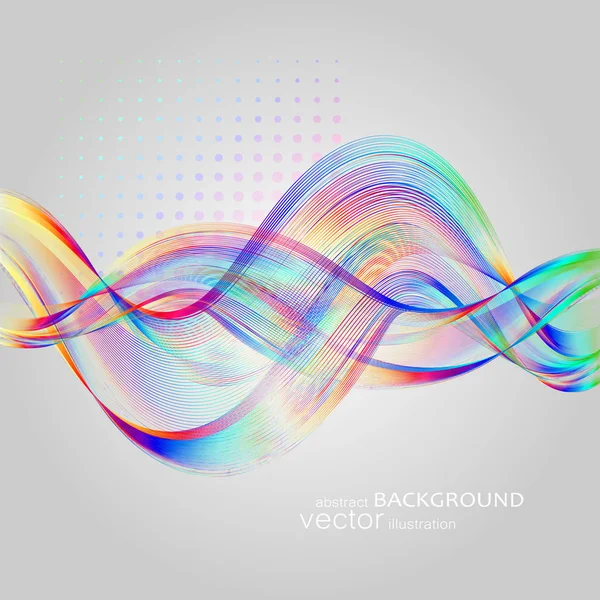 Abstract Background Colorful Waves Vector — Stock Vector