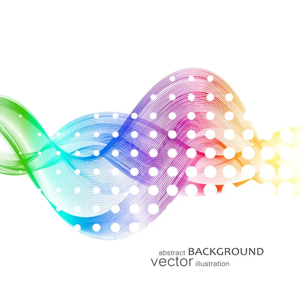 Fondo Abstracto Con Olas Colores Vector — Vector de stock