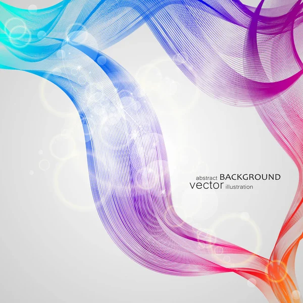 Fondo Abstracto Con Olas Colores Vector — Archivo Imágenes Vectoriales