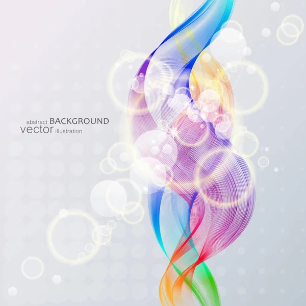 Fondo Abstracto Con Olas Colores Vector — Vector de stock