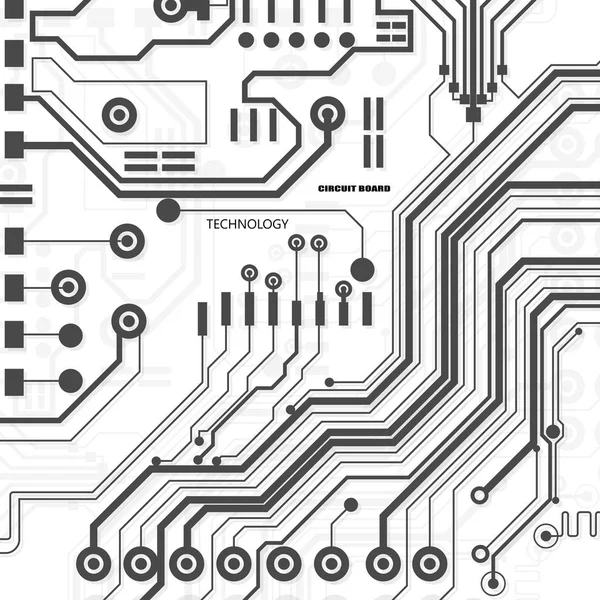 Vector Circuit Board Illustration Abstract Technology — Stock Vector