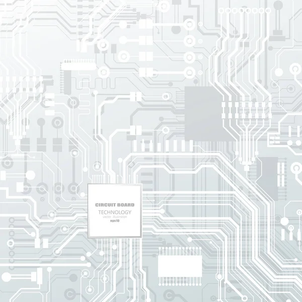 Illustration Carte Circuit Vectoriel Technologie Abstraite — Image vectorielle