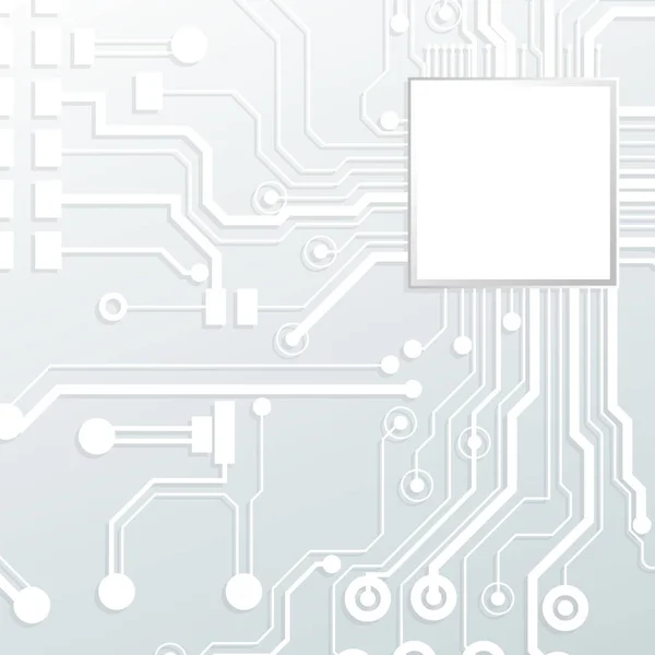 Illustrazione Circuito Vettoriale Tecnologia Astratta — Vettoriale Stock