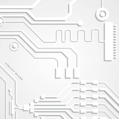 Vektör devre kartı çizim. Soyut teknoloji.