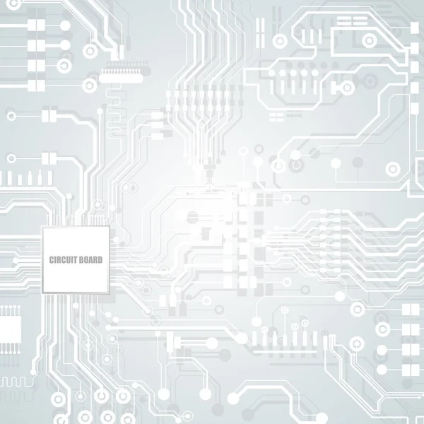 Ilustración Placa Circuito Vectorial Tecnología Abstracta — Archivo Imágenes Vectoriales