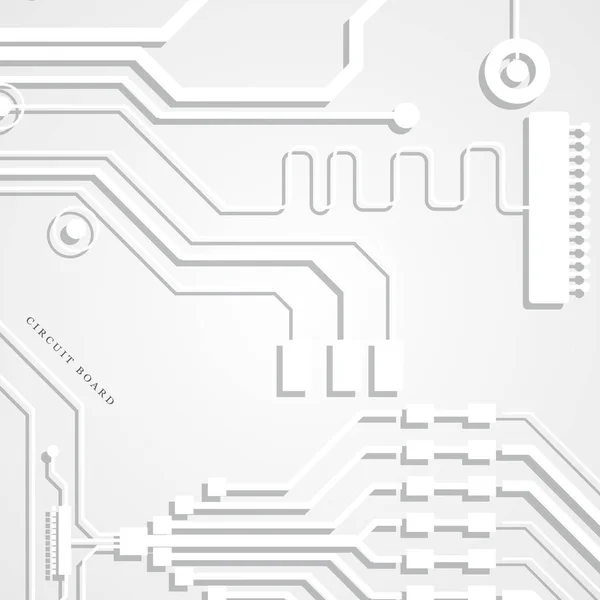 Ilustração Placa Circuito Vetorial Tecnologia Abstrata —  Vetores de Stock