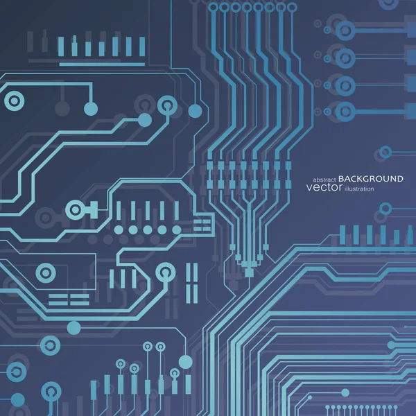 矢量电路板插图 抽象技术 — 图库矢量图片