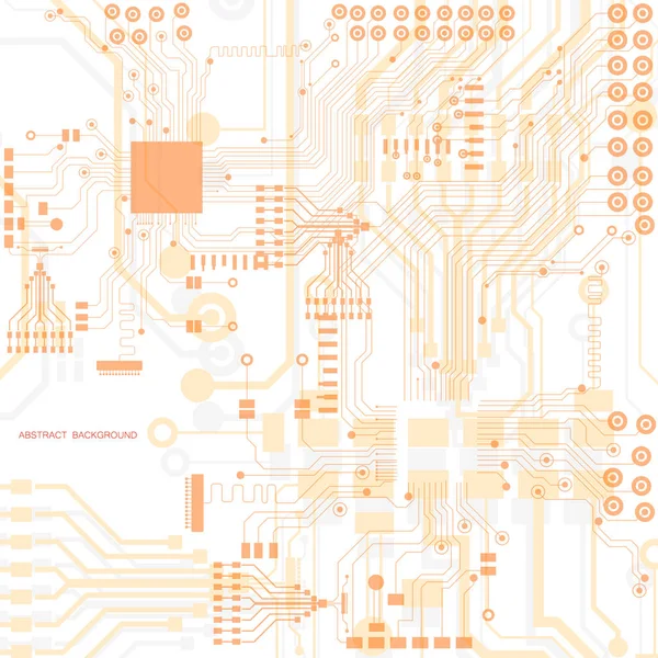 Ilustración Placa Circuito Vectorial Tecnología Abstracta — Archivo Imágenes Vectoriales