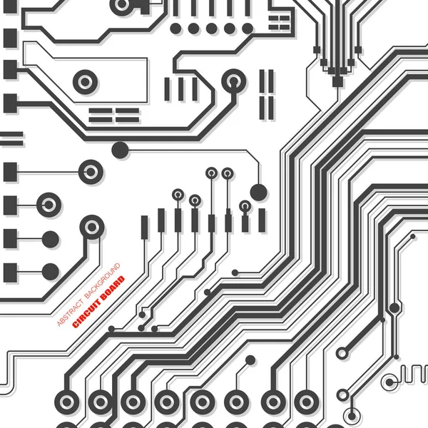 Illustrazione Circuito Vettoriale Tecnologia Astratta Sfondo Microchip — Vettoriale Stock