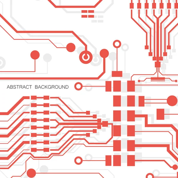 Vektorové Ilustrace Obvodové Desky Abstraktní Technologie Mikročip Pozadí — Stockový vektor