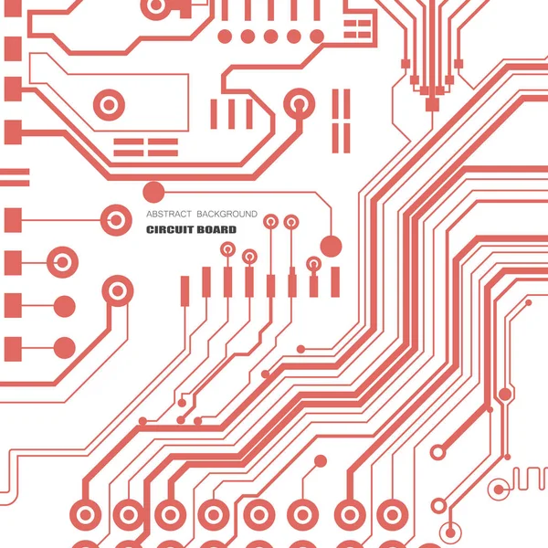 Illustration Carte Circuit Vectoriel Technologie Abstraite Fond Micropuce — Image vectorielle