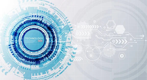 Contexto Tecnológico Abstrato Com Vários Elementos Tecnológicos Estrutura Padrão Pano —  Vetores de Stock
