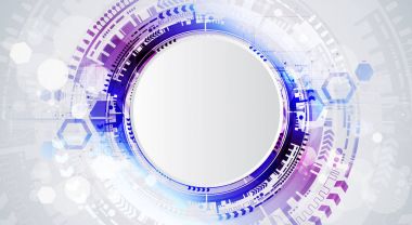 Teknolojik arka plan çeşitli teknolojik elemanları ile. Yapısı desen teknoloji zemin. Vektör