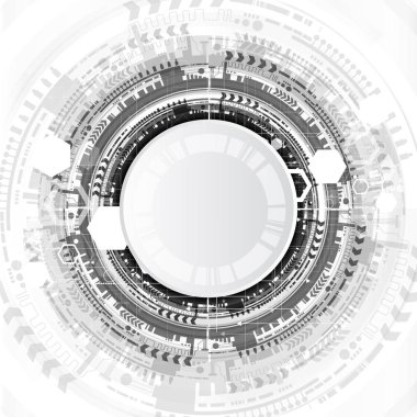 Teknolojik arka plan çeşitli teknolojik elemanları ile. Yapısı desen teknoloji zemin. Vektör