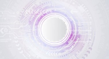 Teknolojik arka plan çeşitli teknolojik elemanları ile. Yapısı desen teknoloji zemin. Vektör