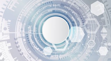 Teknolojik arka plan çeşitli teknolojik elemanları ile. Yapısı desen teknoloji zemin. Vektör