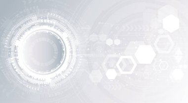 Teknolojik arka plan çeşitli teknolojik elemanları ile. Yapısı desen teknoloji zemin. Vektör