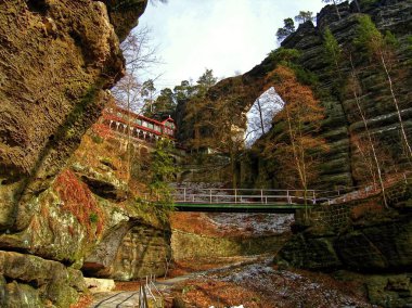 Alman Prebischtor içinde Pravcicka Brana 