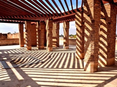 Maroccos mimari Marrakesh oyunun gölgeler