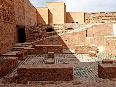 Marakeş'te antik Maroccos Mimarlık