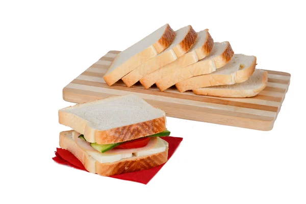 Ізольована сендвіч подання — стокове фото