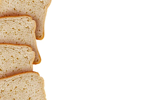 Sneetjes toast brood — Stockfoto