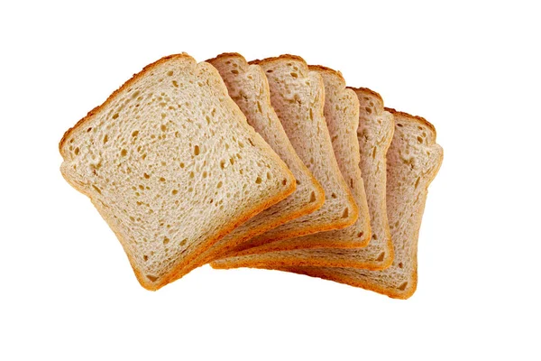 Sneetjes toast brood — Stockfoto