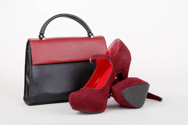 袋和商业女人鞋 — 图库照片