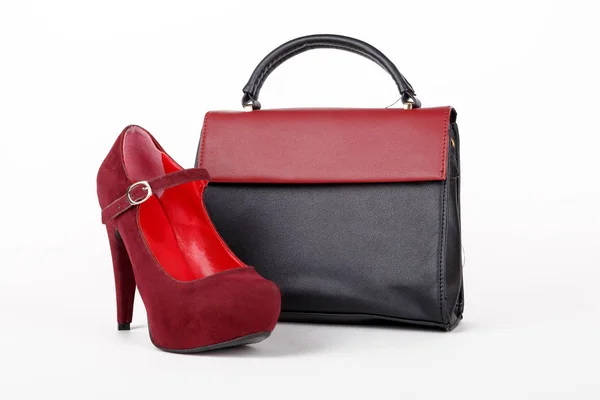 袋和商业女人鞋 — 图库照片