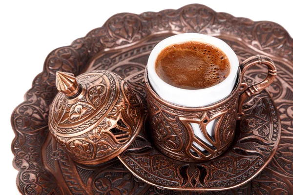 Tasse türkischer Kaffee mit Schaum — Stockfoto