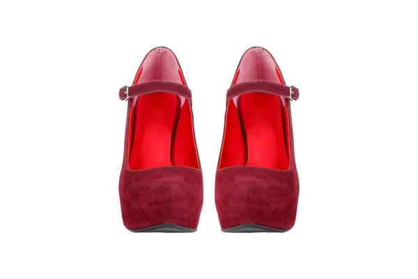 Red Business Woman Shoes — Stock Photo, Image