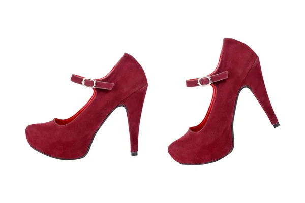 Красная деловая обувь — стоковое фото