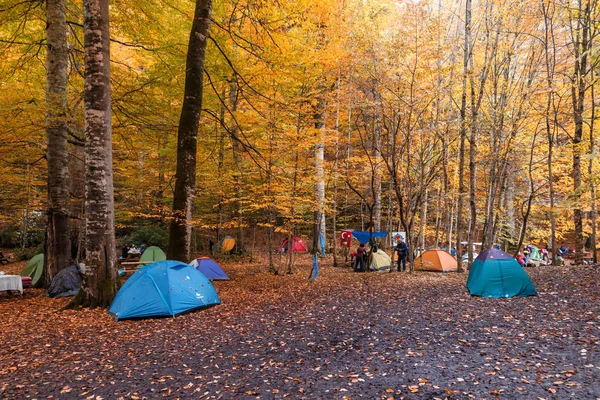 Camping tenda em Bolu — Fotografia de Stock