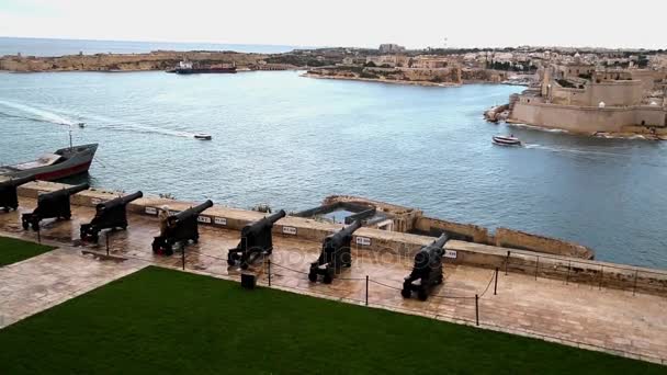 Kula w mieście Valletta — Wideo stockowe