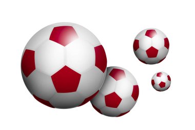 Resimli izole futbol topu