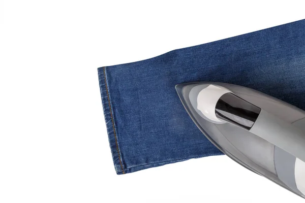 Iron and Blue Jean — Stock Photo, Image