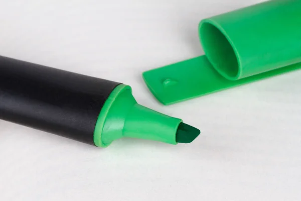 Penna verde dettagliata Higlighter — Foto Stock