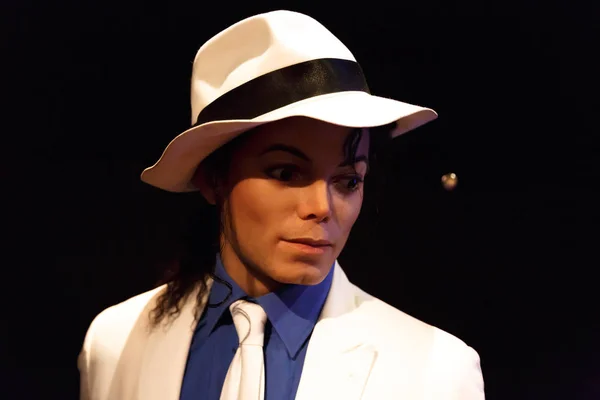 Escultura de cera de Michael Jackson en el museo — Foto de Stock