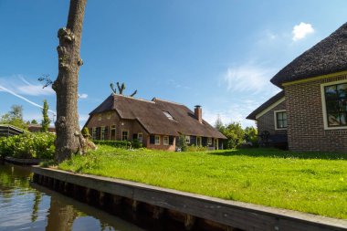 Giethoorn Köyü Kanallar