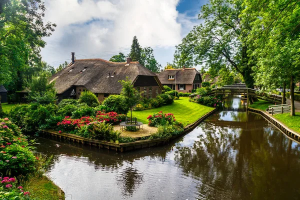 Giethoorn Village Scene — Stok fotoğraf