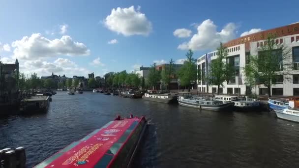 Amsterdam vista canal — Vídeo de Stock