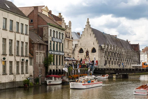 Boottochten in Gent bevoer — Stockfoto