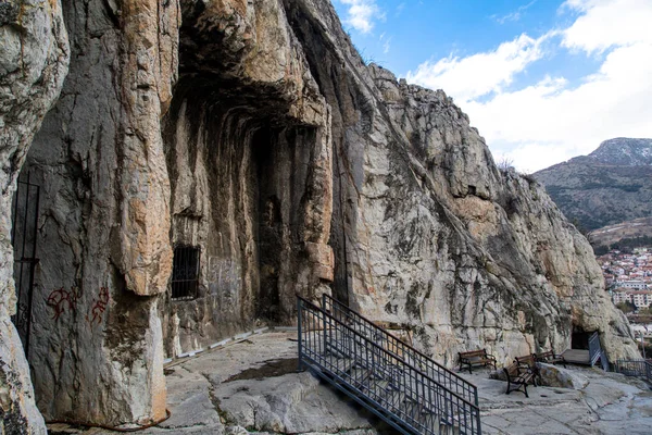 Kral kaya mezarları Amasya — Stok fotoğraf