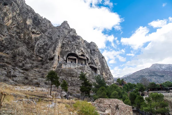 Kral kaya mezarları Amasya — Stok fotoğraf