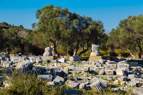 Ruines sur Teos Ancienne ville — Photo