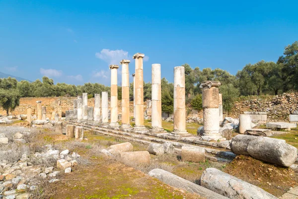 Agora van Nysa oude stad — Stockfoto