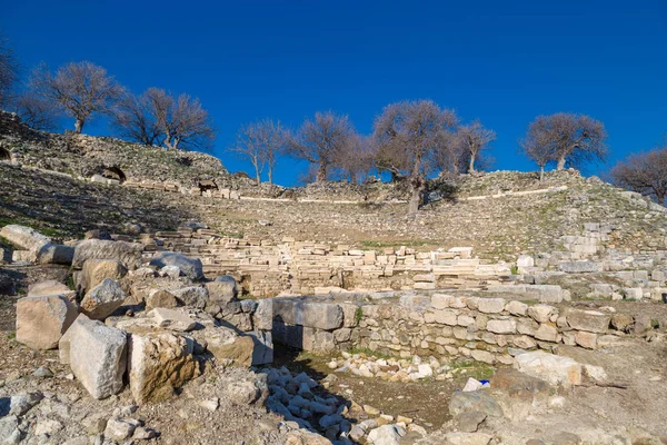 Theatre Ruins on Teos Ancient City — Stock Photo, Image