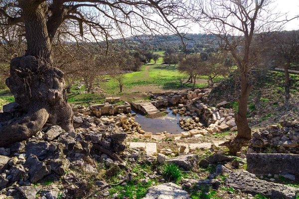 Ruinas de teatro en Teos Ancient City — Foto de Stock