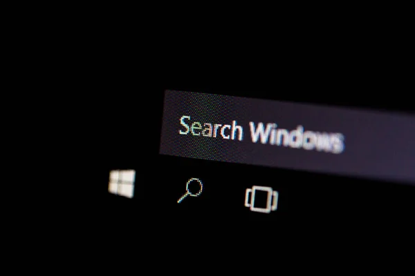 Search Area in Windows — Stock Photo, Image