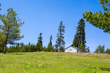 Sakarca Yaylası dağ evleri ile